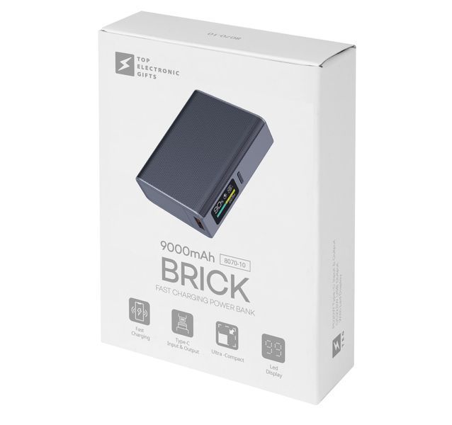 Повербанк Brick 9000 mAh, ТМ TEG 8070-10 фото